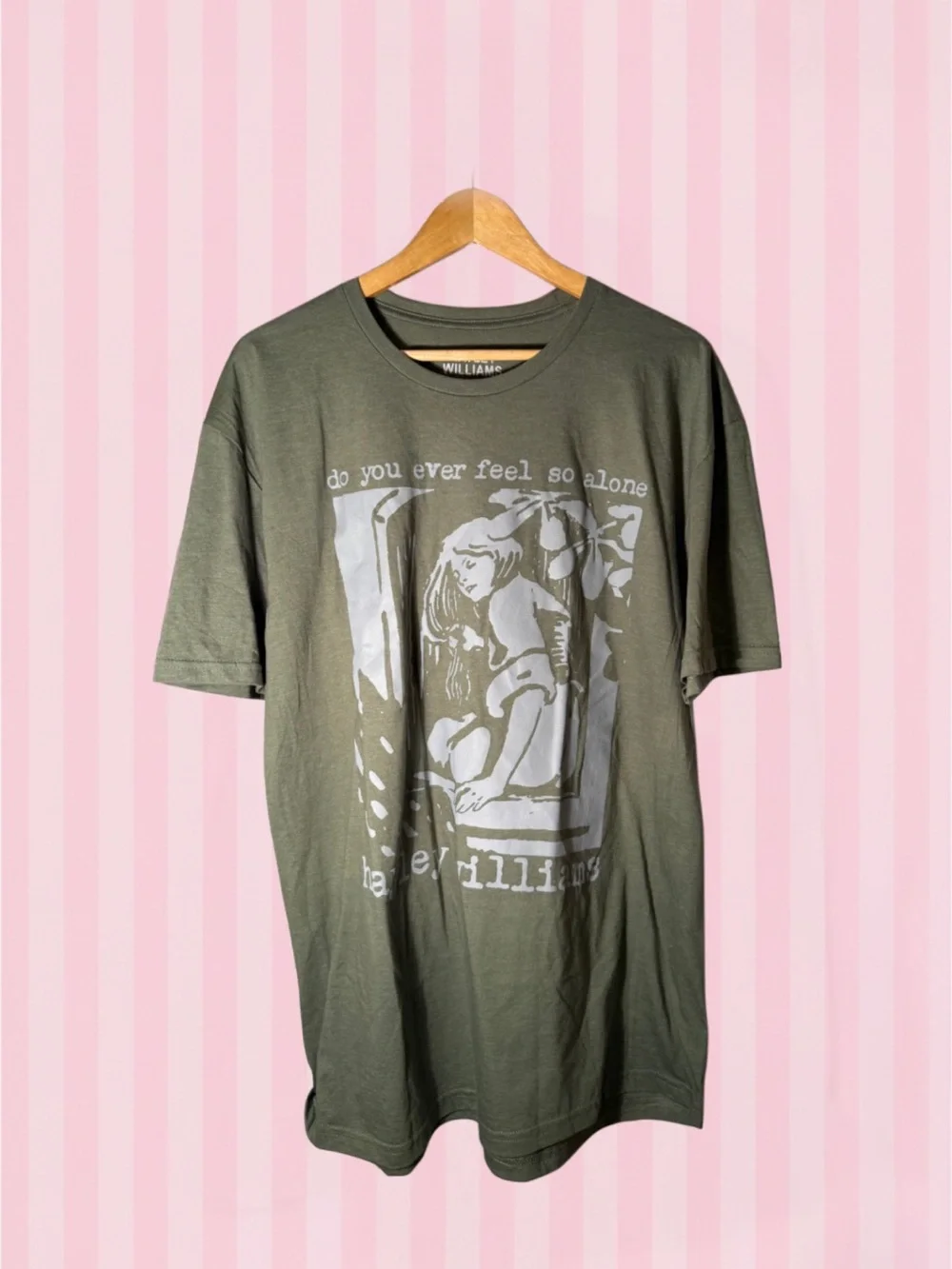 Olive Graphic Tee -  Casual Shirt